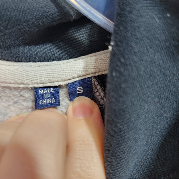 Superdry Men's Blue Vintage Logo Embroidered Baseball Zip Hoodie Size Small. - Picture 8 of 12